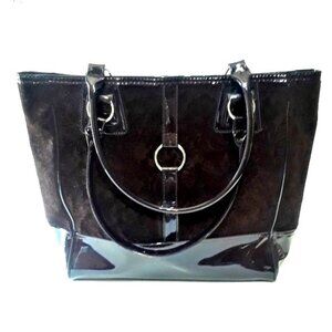 Essence of Beauty Tote Large Vegan Patten Leather